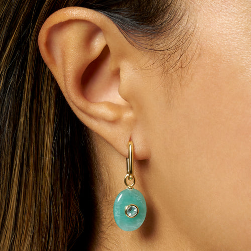 Amazonite Azur Earring