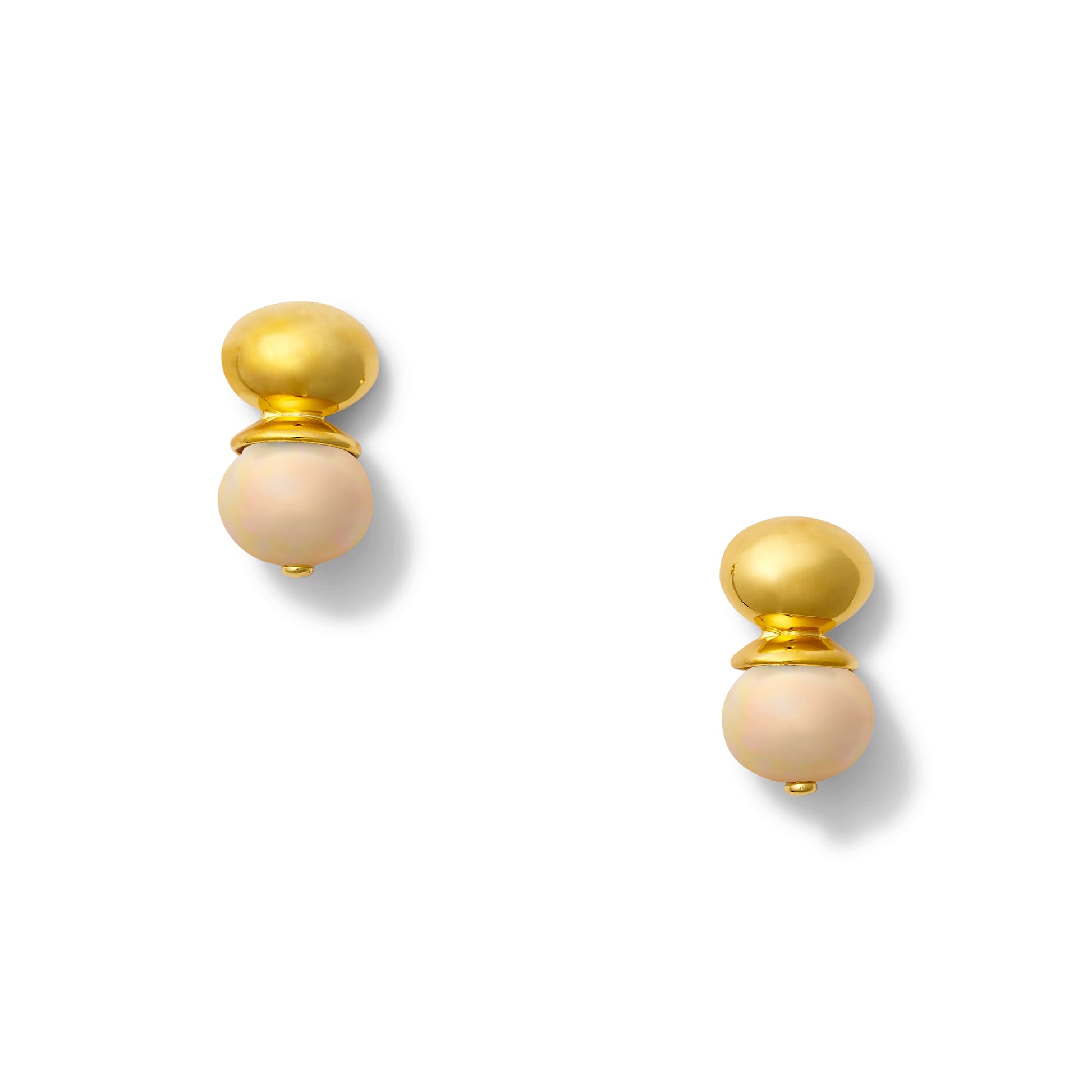 Baby Pebble Pearl Orb Earring