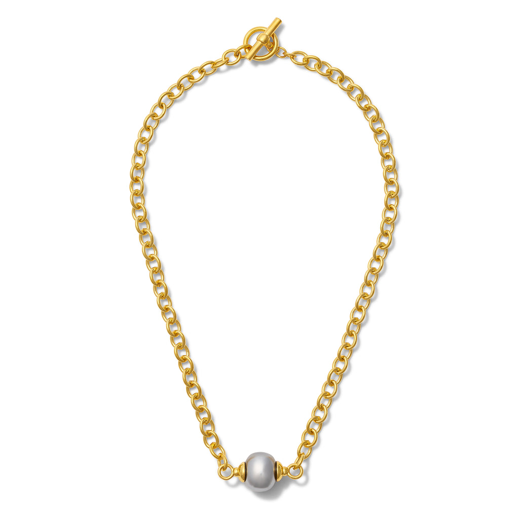 Grey Essential Pebble Pearl Necklace