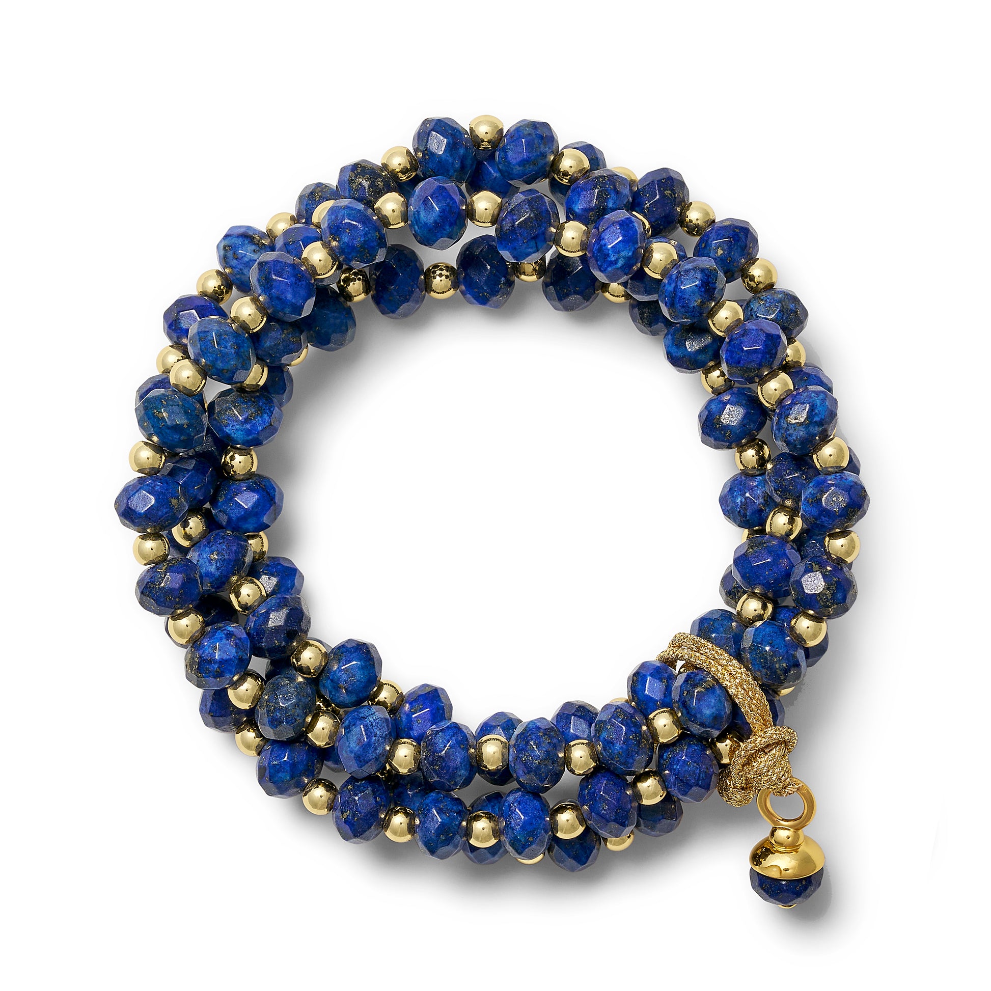 Glittering Lapis + Gold Sally Stack