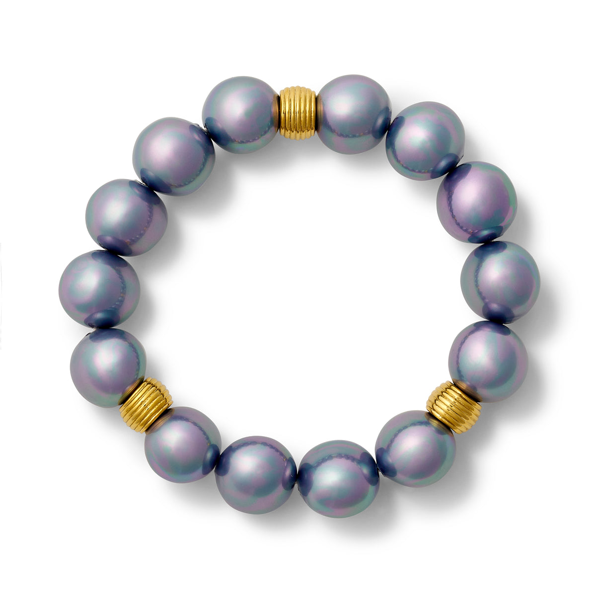 Iris Pebble Pearl Stacking Bracelet