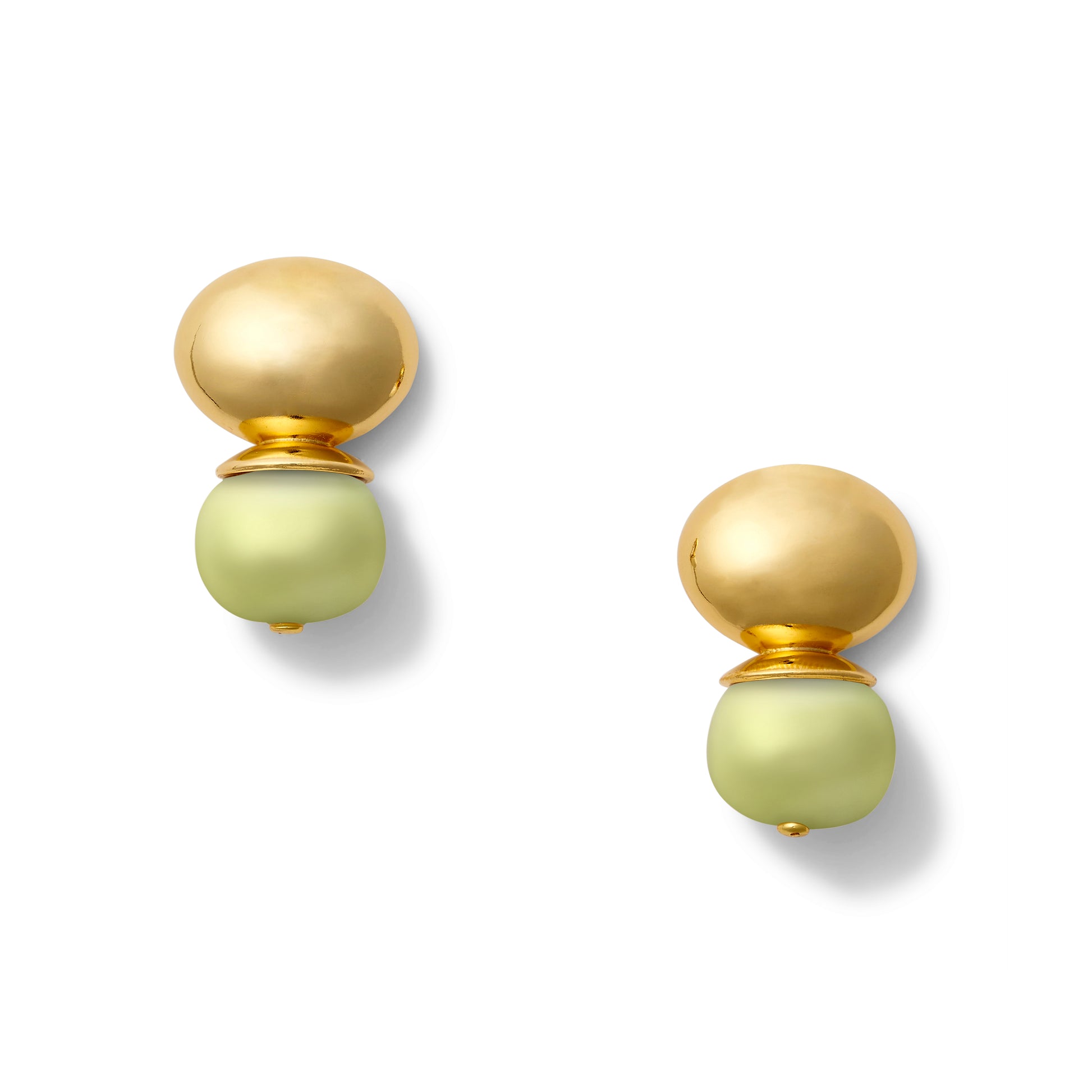 Pebble Pearl Orb Earring