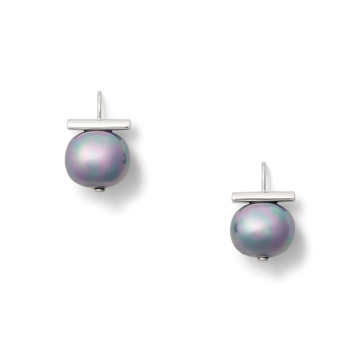 Iris Forever Fave Pebble Pearl Earring in Sterling Silver~Medium