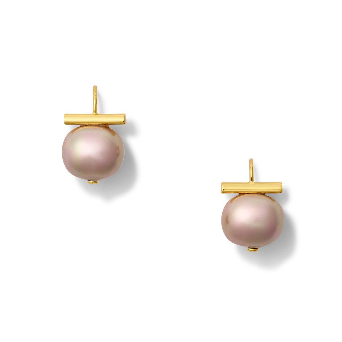 Lilac Forever Fave Pebble Pearl Earrings~ Medium