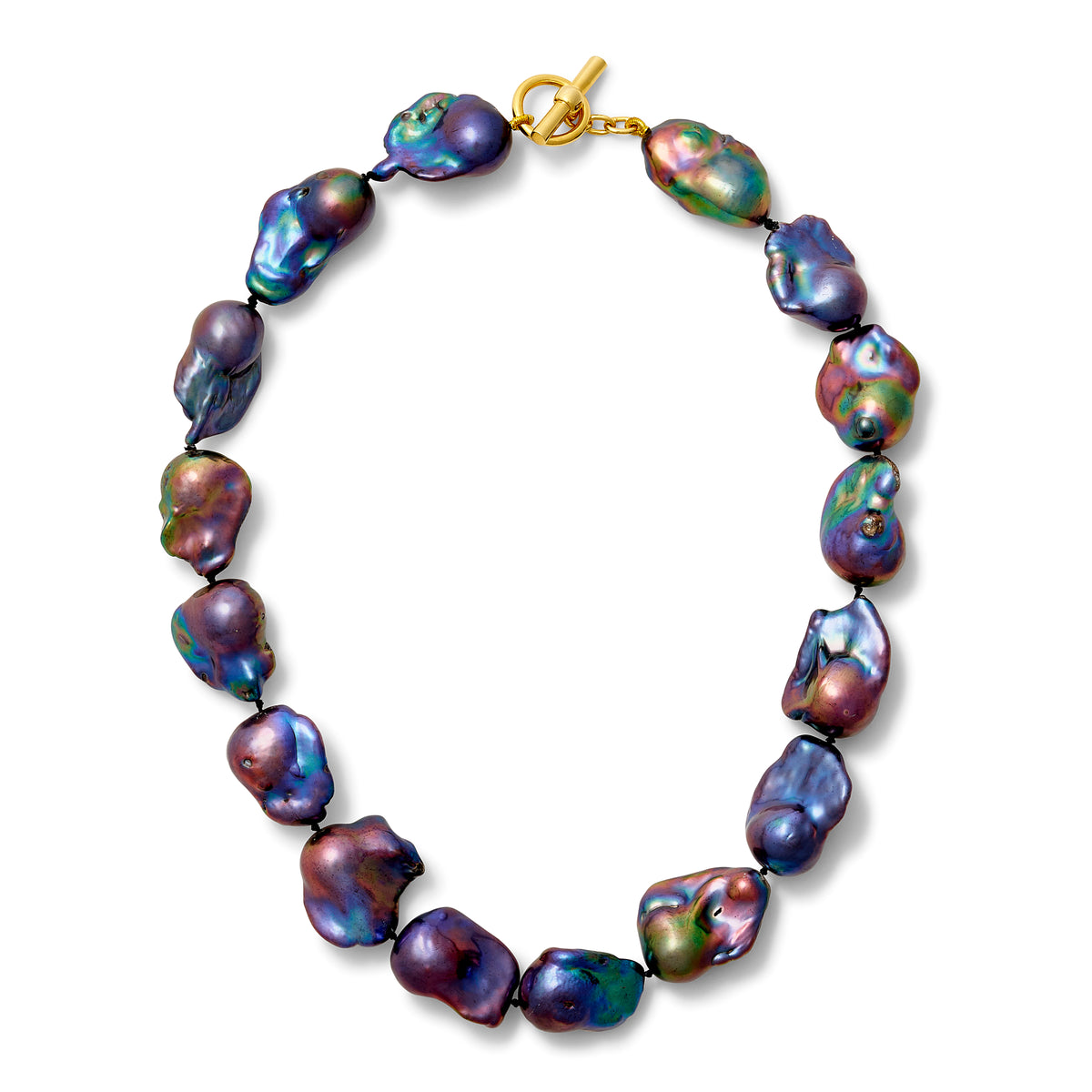 Sciura Black Baroque Pearl Necklace