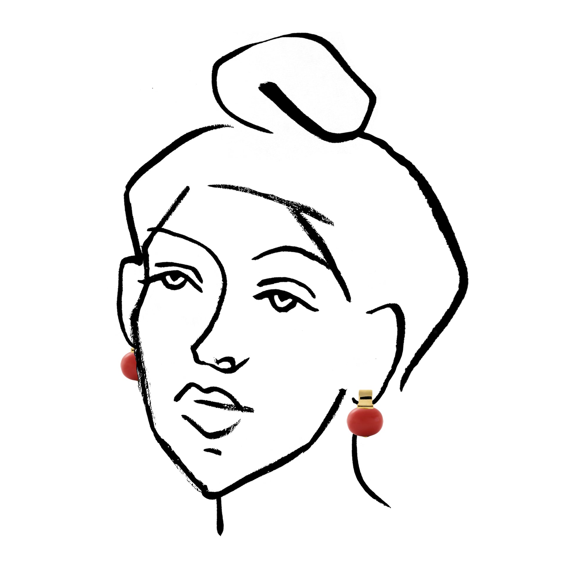 Elegant + Statement Making Pebble Pearl Post-Large