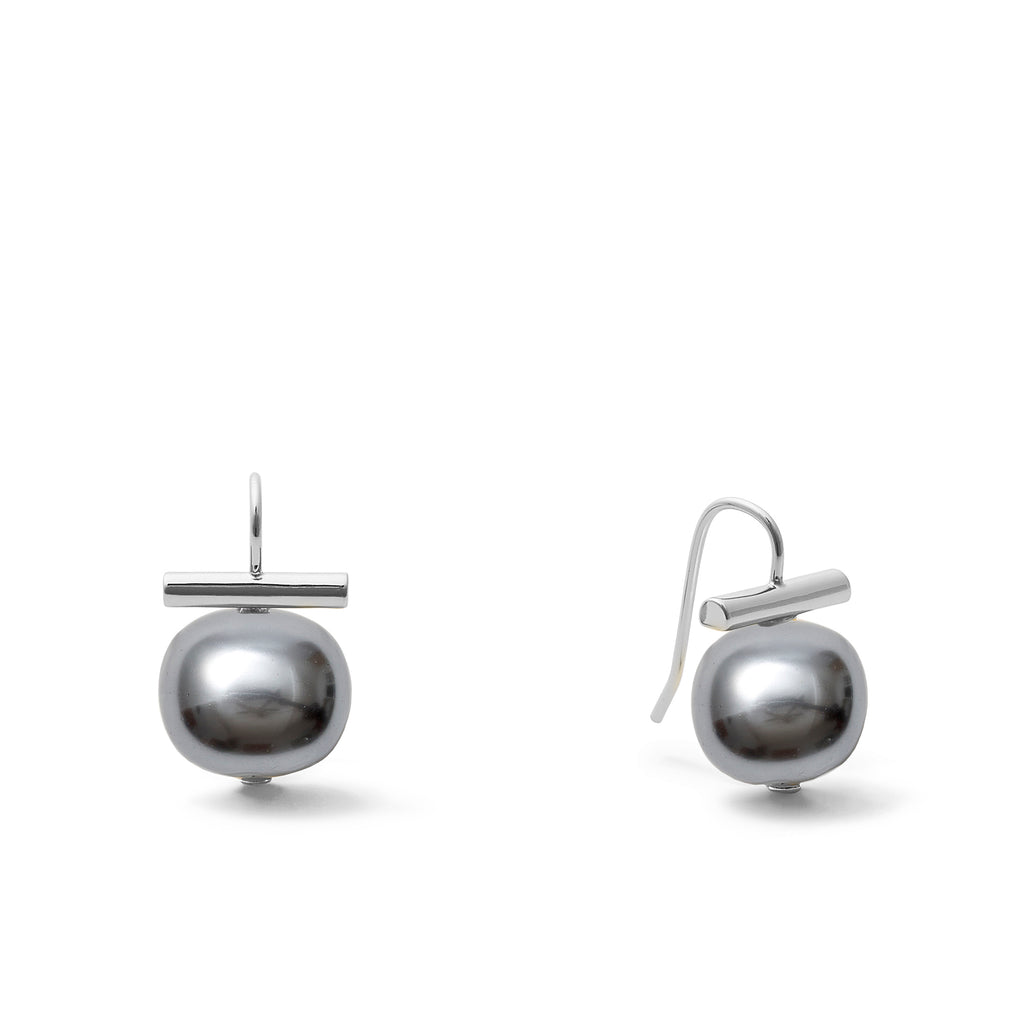 Classic Forever Fave Pebble Pearl Earrings ~ Medium Sterling Silver