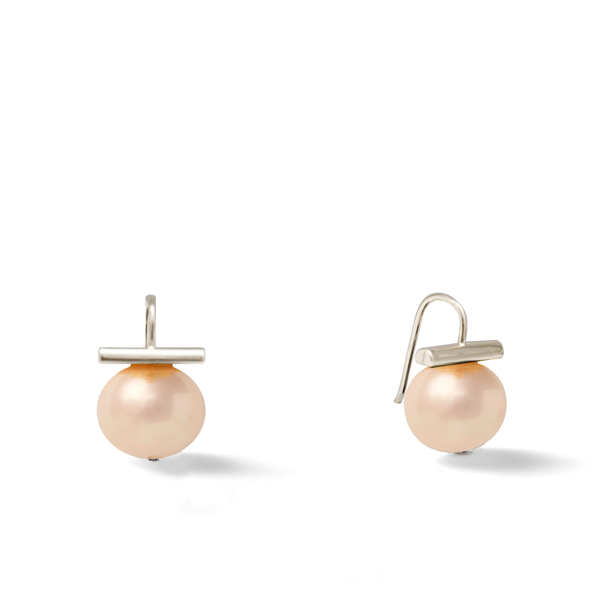 Classic Forever Fave Pebble Pearl Earrings ~ Medium Sterling Silver