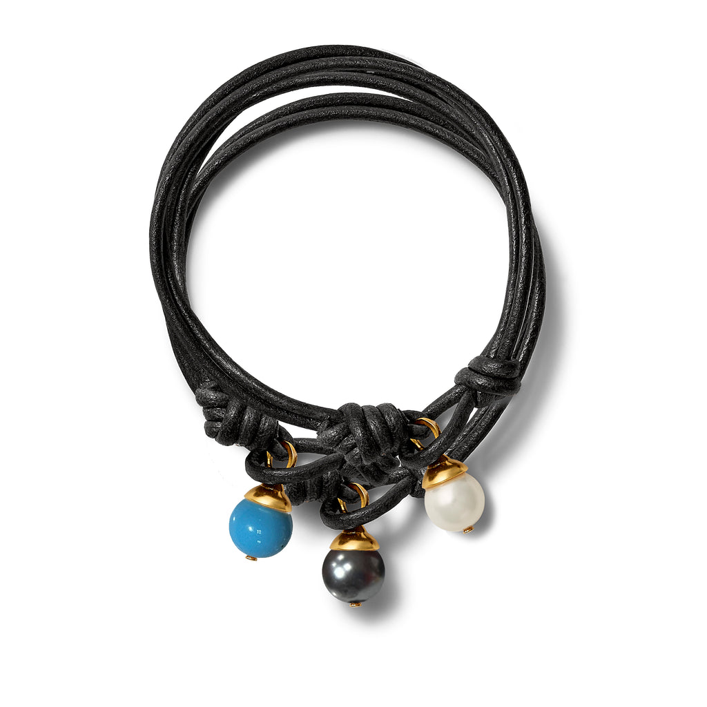 Teeny + Black Leather Trio