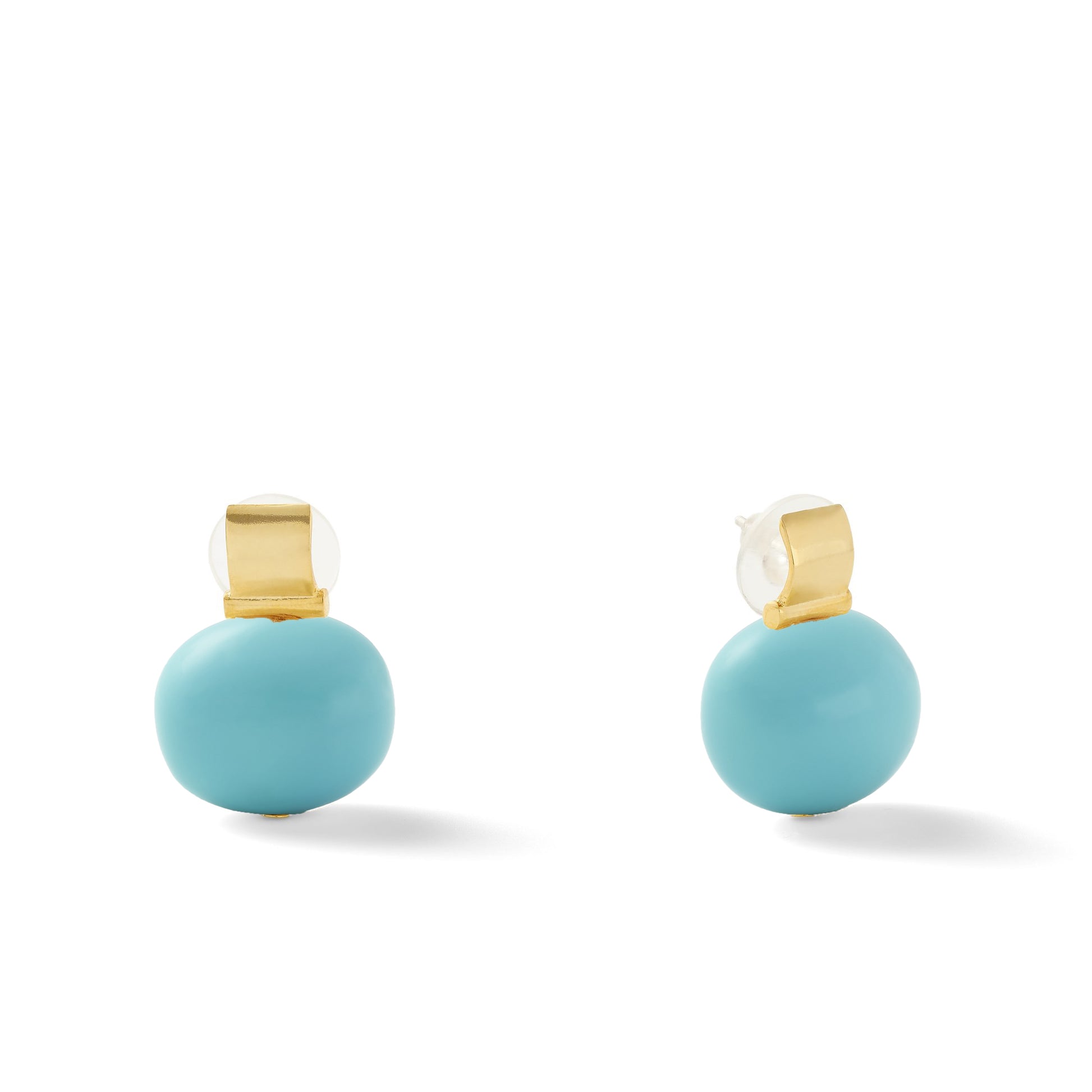 Elegant + Statement Making Pebble Pearl Post-Large